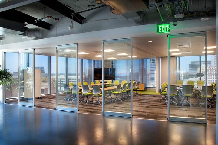 Type 80 Aluminum framed glass partition